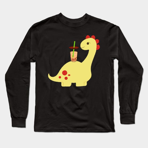 Dino boba Long Sleeve T-Shirt by StarWheel